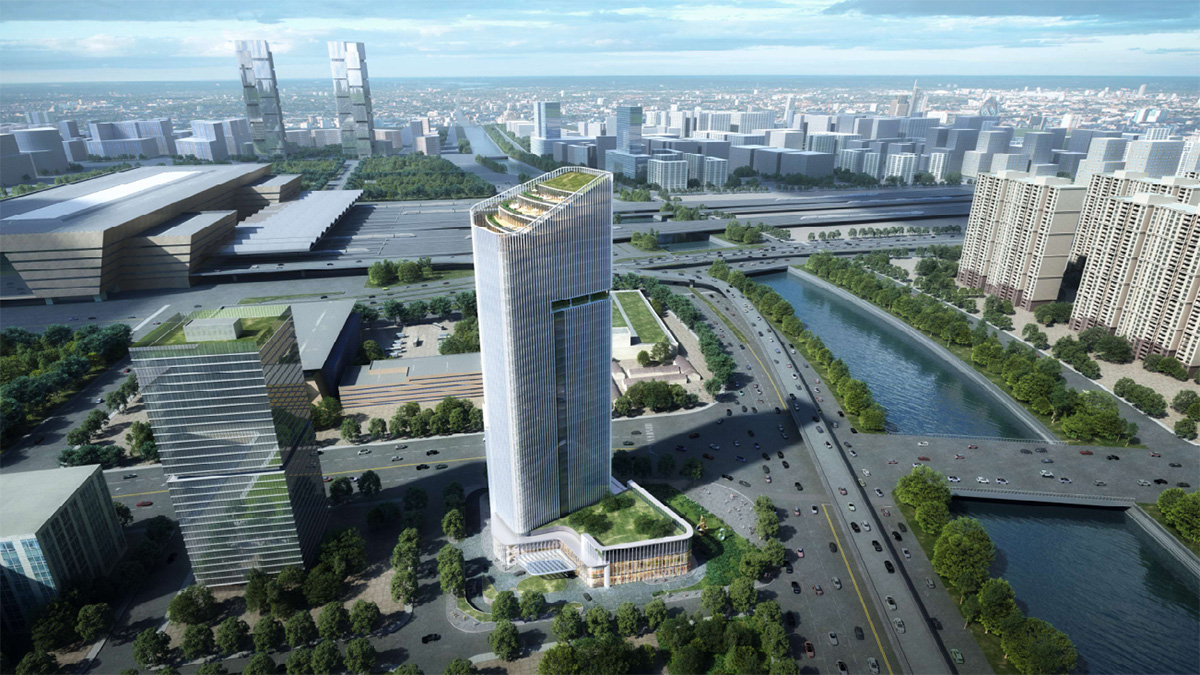 尚湖大厦建筑幕墙外装饰工程