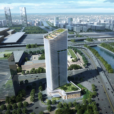 尚湖大厦建筑幕墙外装饰工程