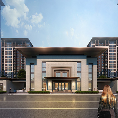 上蔡建业公园里幕墙外装饰工程